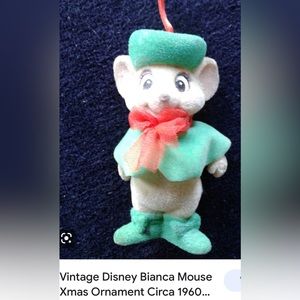 Lot of 3 Ornaments: Harry Potter/Disney Bianca mouse/Muppet Burt Sesame Street